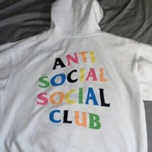 Anti Social Social Club White Multicolor Sweatshirt